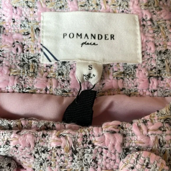 NWT | Tuckernuck Pomander Place Bianca Pink Tweed Sleeveless Shift Dress Small‎ - Picture 5 of 10